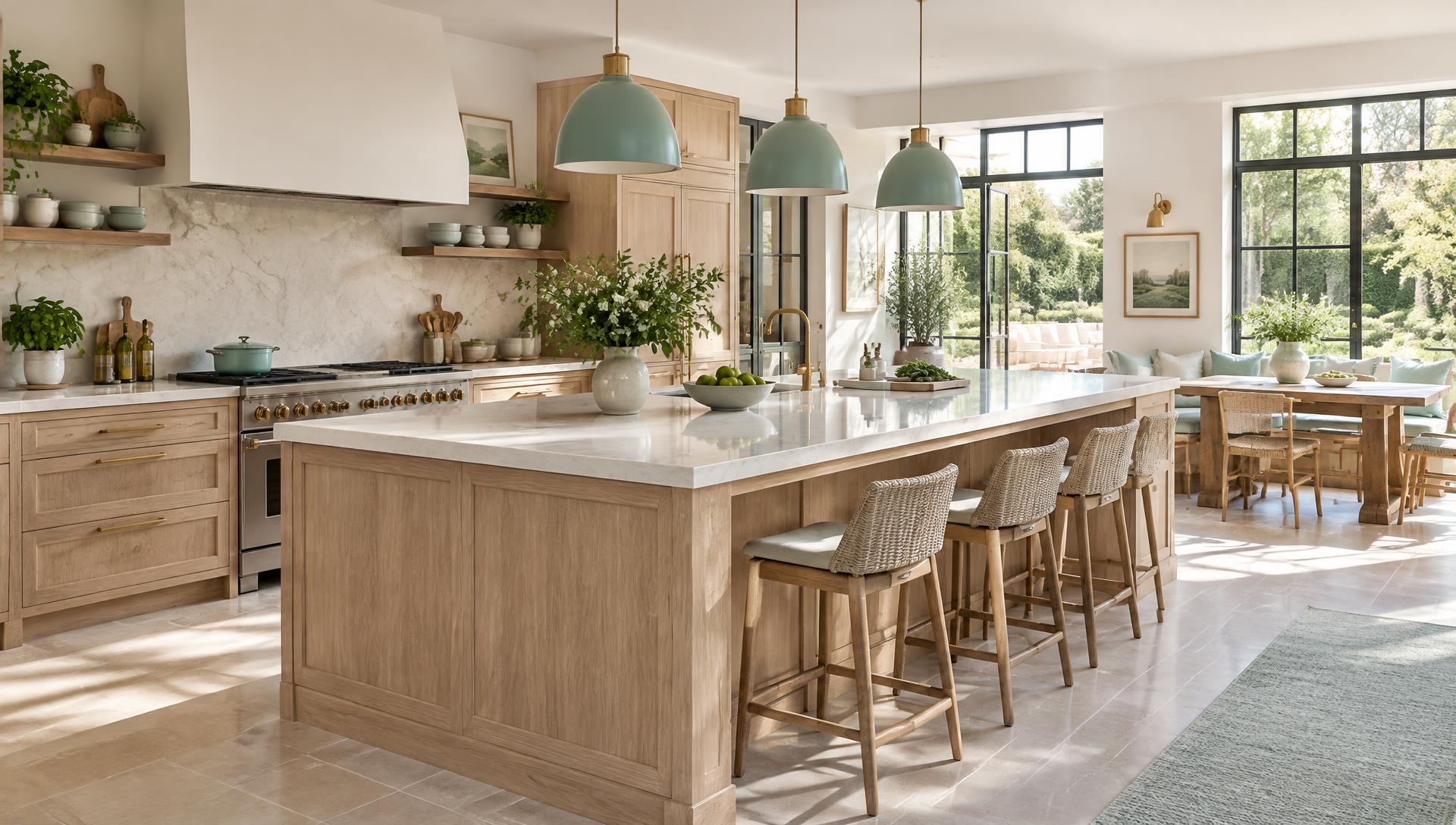 Bright immaculate modern kitchen